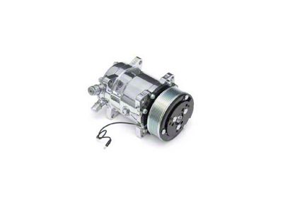 1949-1954 Chevy Polished Air Conditioning Compressor, With Serpentine Drive