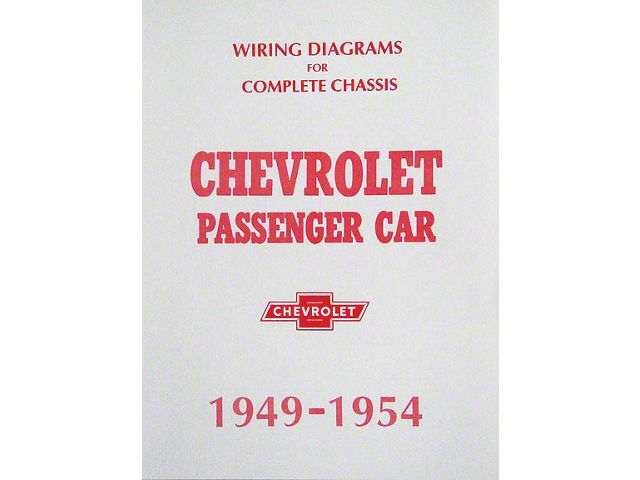 1949-1954 Chevy Wiring Diagram Manual Passenger Car
