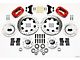 1949-1954 Wilwood Forged Dynalite Big Brake Front Brake Kit, Drilled & Slotted Rotors, Red Calipers