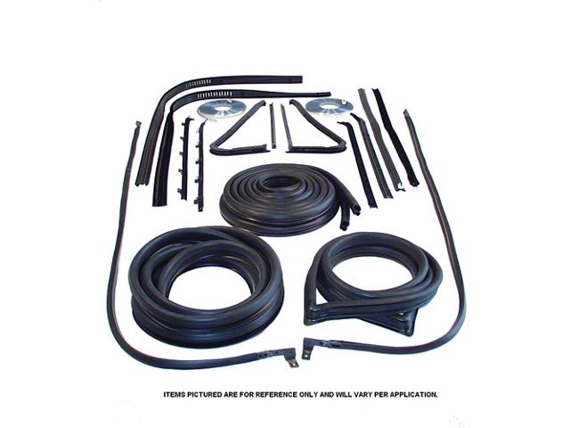 1949-50 Chevy-GMC Truck Complete Weatherstrip Seal Kit -Models Without Chrome