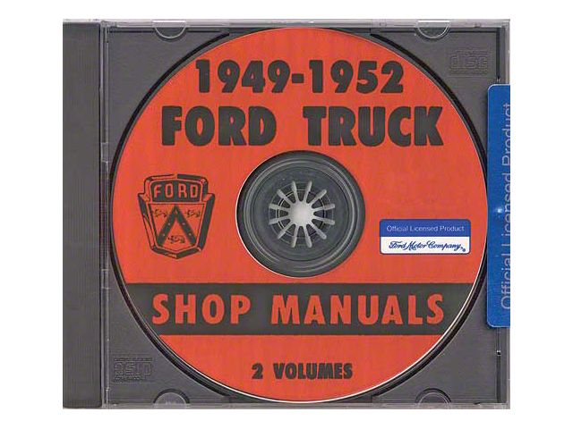 1949-52 Ford Pickup Shop Manual On USB Drive