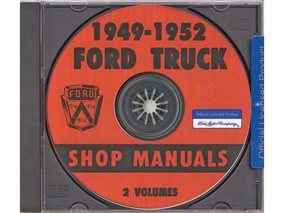 1949-52 Ford Pickup Shop Manual On USB Drive
