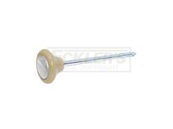 1949 Chevy Headlight Switch Knob & Shaft Ivory & Chrome