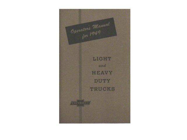 1949 Chevy Truck Owners Manual