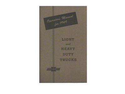 1949 Chevy Truck Owners Manual