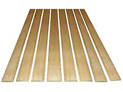 1950-72 Ford Pickup Bed Wood Floor Kit, Oak, 8-Piece, 6-1/2' Beds