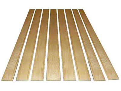 1950-72 Ford Pickup Bed Wood Floor Kit, Oak, 8-Piece, 6-1/2' Beds