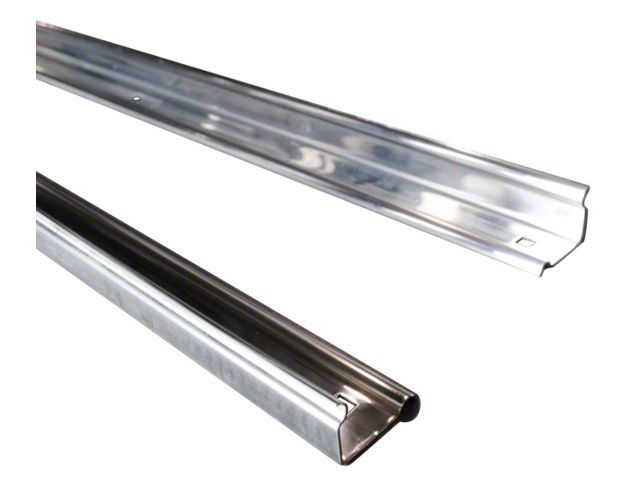 1951-1953 Chevy-GMC Truck Bed Floor Angle Strips 2 Piece Kits, Polished Stainless-Shortbed