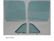 1951-1953 Chevy-GMC Truck Side Window Kit With Assembled Vent And Door Glasses, Clear