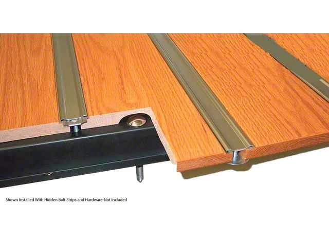 1951-1953 Chevy-GMC Truck Bed Floor Wood, Oak-Hidden Mounting Holes, Shortbed Stepside, 8 Boards