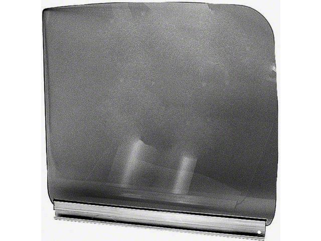 1951-1954 Chevy-GMC Truck Door Glass Installed In Channel-Grey Tinted Glass, Left