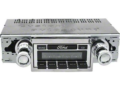 Custom Autosound 1951-52 Ford Pickup AM/FM Stereo Radio, USA-630 Model, 12 Volt