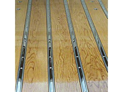 1951-52 Ford Pickup Truck Bed Strip Set - Plain Steel - 8' Bed With No Holes