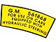 1953-1954 Chevy Power Steering Pulley Decal