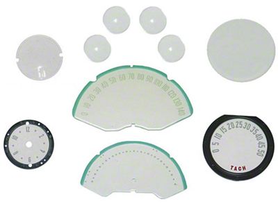 1953-1954 Corvette Instrument Lens Set (Convertible)