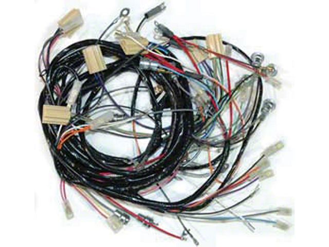 1953-1955 Corvette Dash And Forward Light Wiring Harness 6 Volt Show Quality (Convertible)