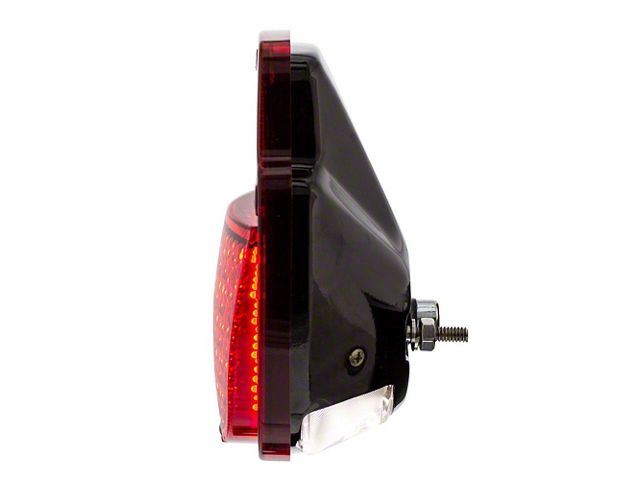 1953-1956 Ford Pickup Truck LED Tail Light - Black Housing - Left with License Plate Light