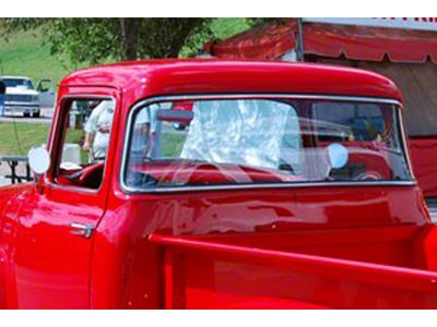 1953-1956 Ford Pickup Truck Big Back Window Conversion - Steel - Black EDP-Primer Coated - F100 Thru F350