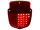 1953-1956 Ford Pickup Truck LED Sequential Tail Light - Stainless Housing - Left with License Plate Light