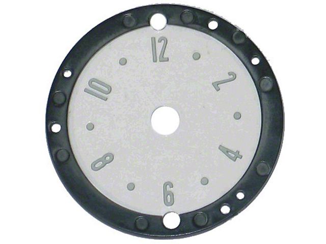 1953-1957 Corvette Clock Face Lens With Numbers (Convertible)