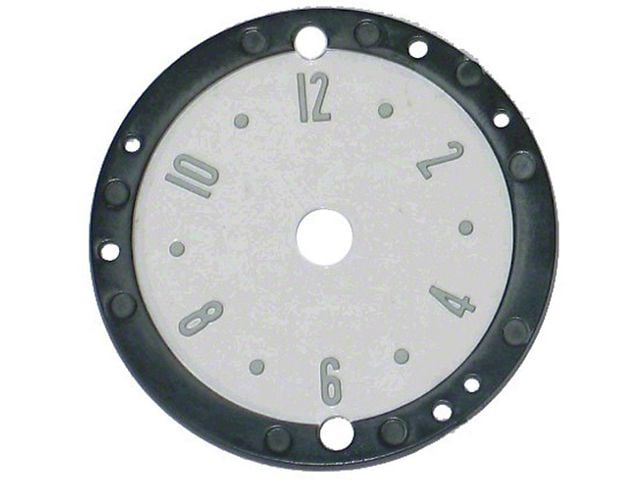 1953-1957 Corvette Clock Face Lens With Numbers (Convertible)