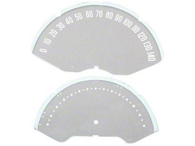 1953-1957 Corvette Speedometer Lens Set (Convertible)