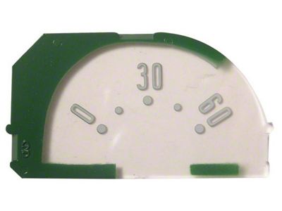 1953-1958 Corvette Oil Pressure Gauge Face (Convertible)