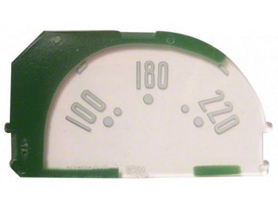 1953-1958 Corvette Temperature Gauge Face (Convertible)