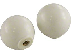 1953-1962 Corvette Door Opener Knobs White (Convertible)