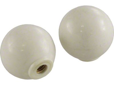 1953-1962 Corvette Door Opener Knobs White (Convertible)