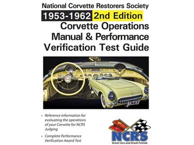 1953-1962 Corvette NCRS Operations Manual & Performance Verification Test Manual