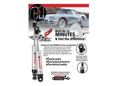1953-1962 Corvette Ridetech Level 1 Shock System