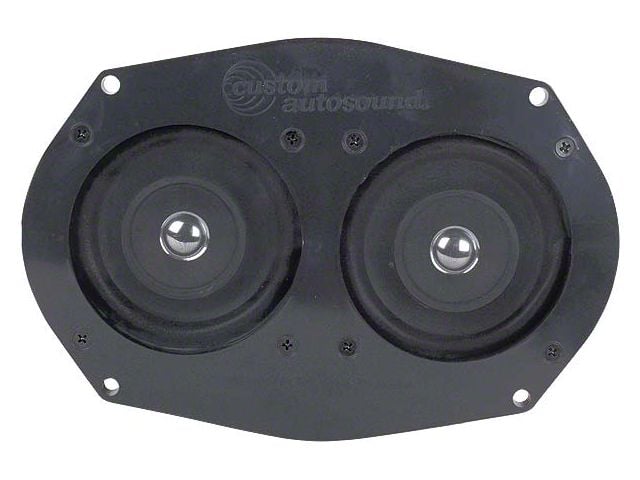 Custom Autosound In-Dash Dual Speaker; 6x9-Inch (57-72 F-100, F-250, F-350)