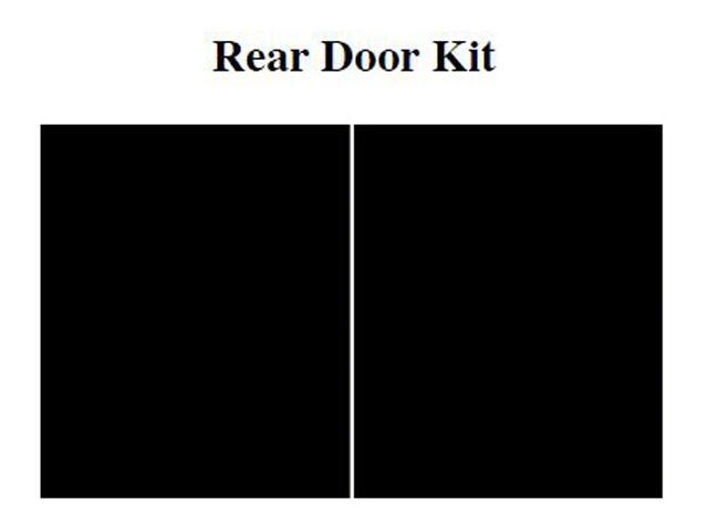 1953-55 Ford Pickup AcoustiSHIELD, Cargo Door Insulation Kit, Panel Delivery