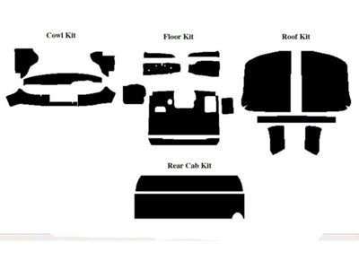 1953-55 Ford Pickup AcoustiSHIELD, Complete Cab Insulation Kit