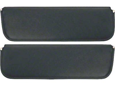 1953-55 Ford Pickup Sun Visors, New Style, Black Corinthian Grain Vinyl