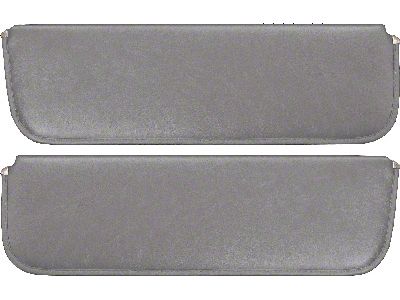 1953-55 Ford Pickup Sun Visors, New Style, Gray Corinthian Grain Vinyl