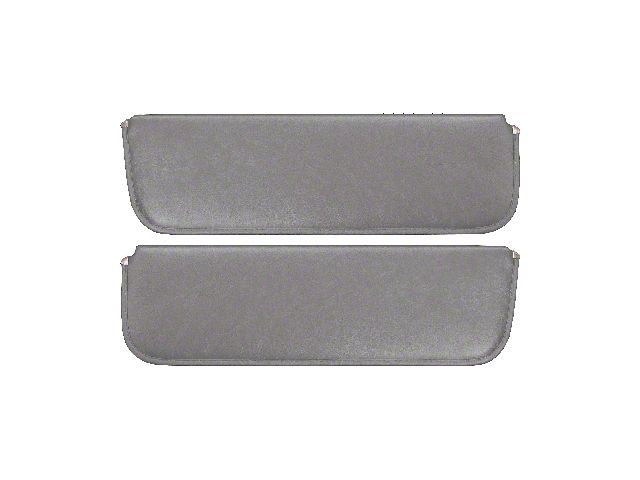 1953-55 Ford Pickup Sun Visors, New Style, Gray Corinthian Grain Vinyl