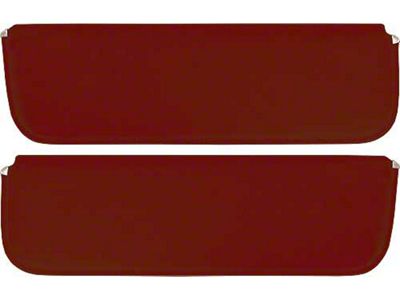 1953-55 Ford Pickup Sun Visors, New Style, Maroon Corinthian Grain Vinyl