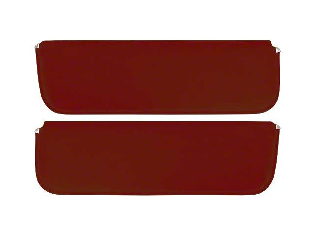 1953-55 Ford Pickup Sun Visors, New Style, Maroon Corinthian Grain Vinyl