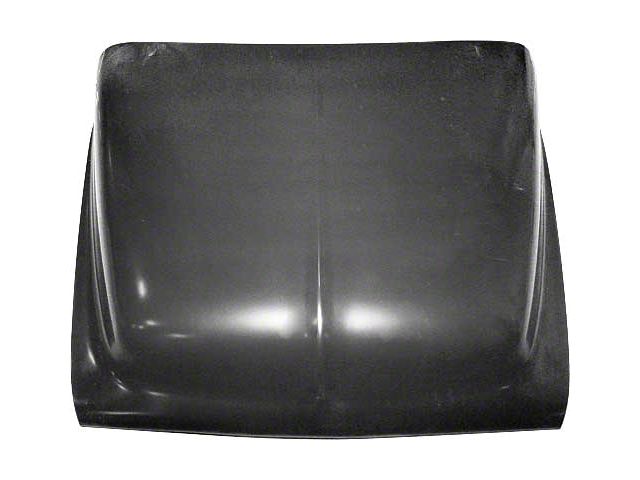 1953-56 Ford Pickup Hood, Street Rod Smoothie Type, Steel, No Cutouts
