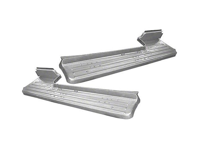 1953-56 Ford Pickup Short Bed Running Boards, Ribbed, 6' Short Bed