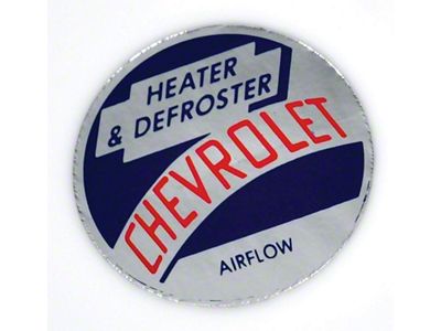 1953 Chevy Heater Flow Tag