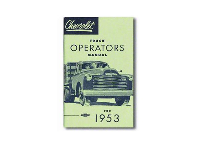 1953 Chevy Truck Owners Manual