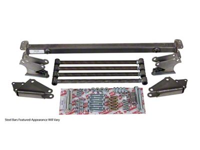 1954-1955 Chevy Truck 1st series stainless steel rear 4-Link includes bars brackets coil-over crossmember - Heidts RB-109-SS