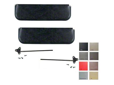 Sunvisor Kit Zinc Brackets/Tan 54-55E