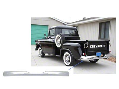 1954-19551st Chevy Truck Rear Bumper, Chrome, Show Quality (Stepside)