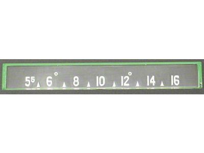 1954-1955 Corvette Wonderbar Radio Lens With Numbers (Convertible)