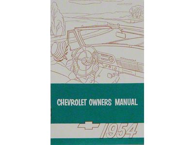 1954 Chevy Car Owners Manual