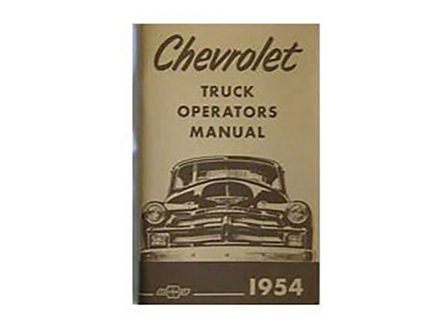 1954 Chevy Truck Owners Manual